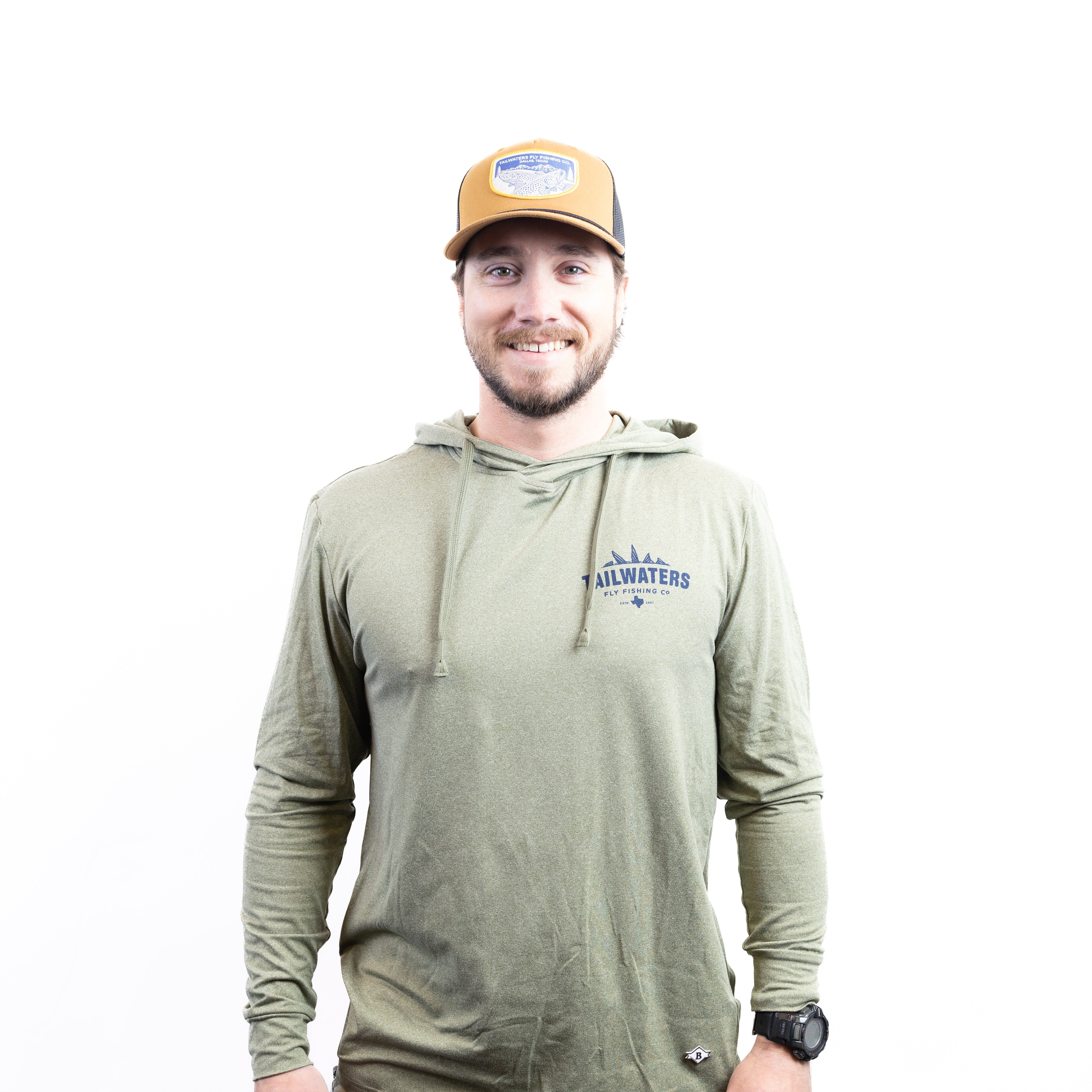Burlebo Tails Logo Performance hoody – Tailwaters Fly Fishing