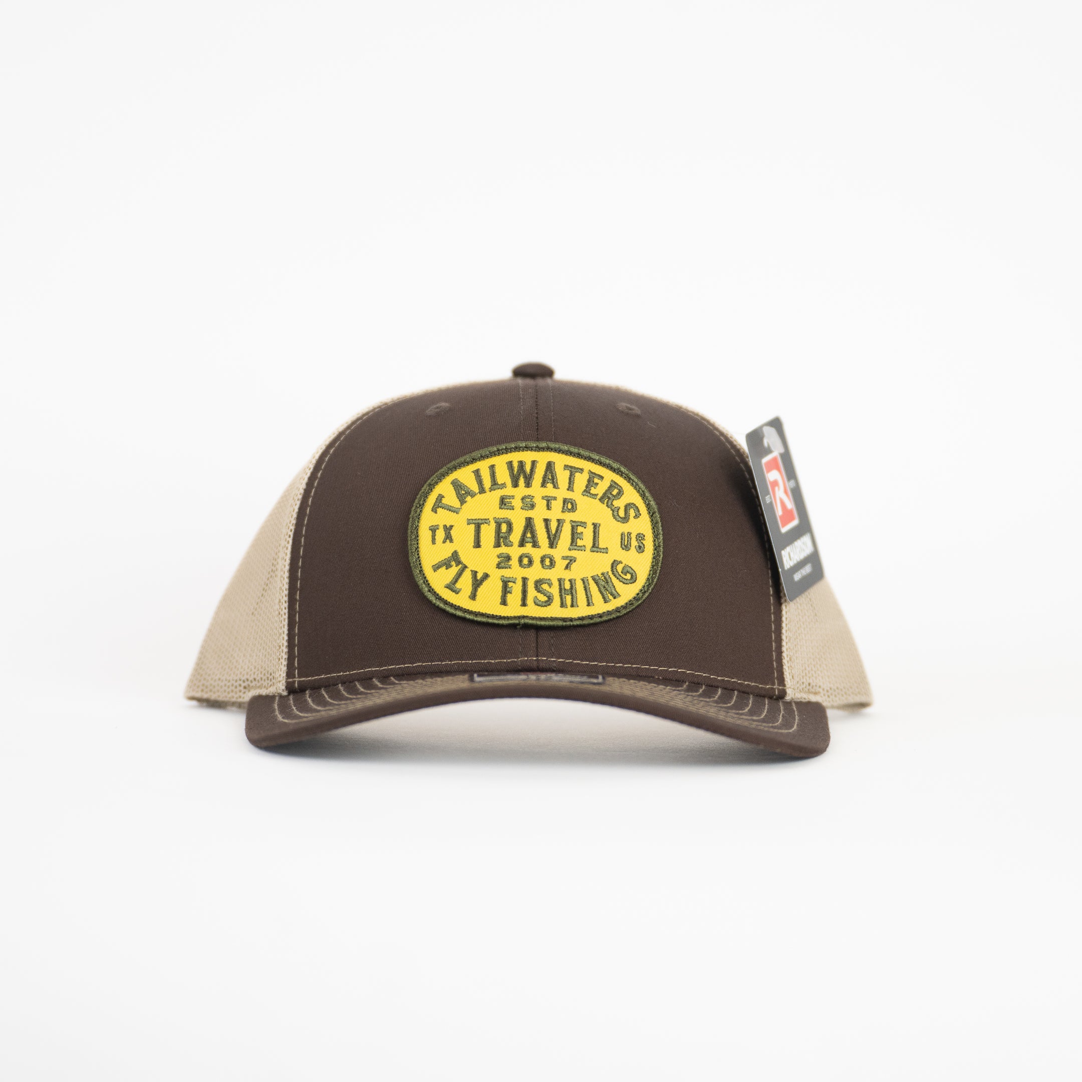 Tailwaters Fly Fishing Field Travel Logo Patch Hat