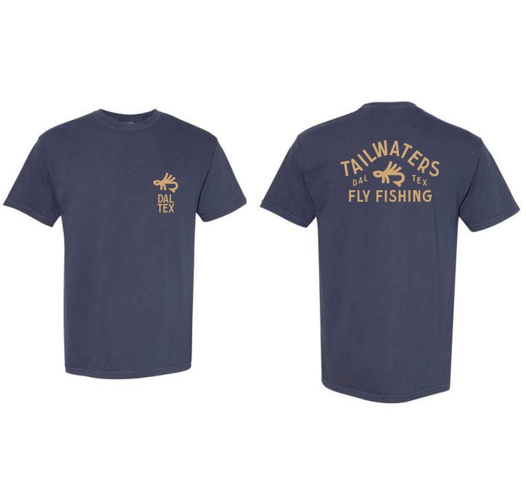 Tailwaters Fly Fishing Trout Fly Logo Short Sleeve T-Shirt