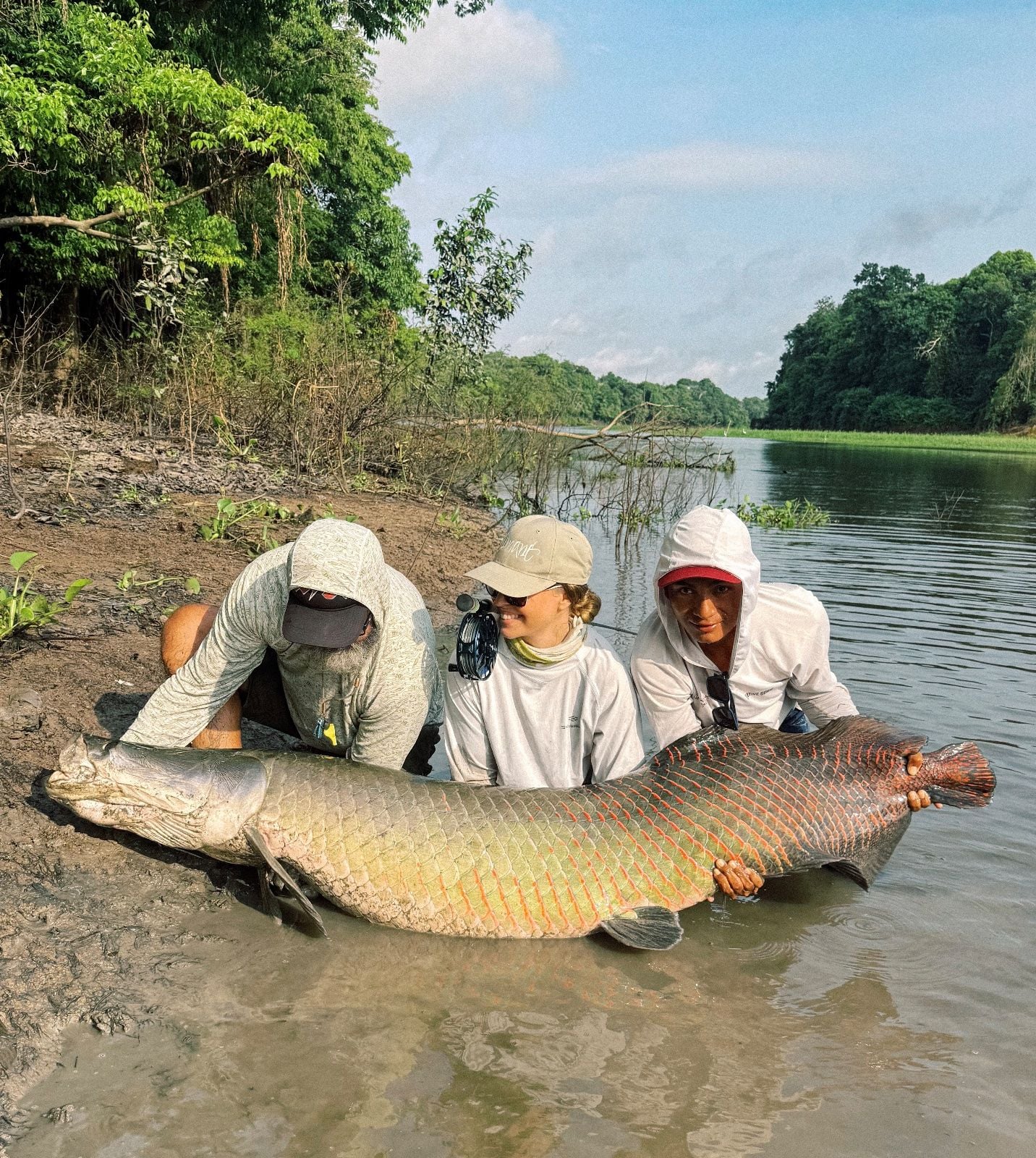 Arapaima caught at Brazil