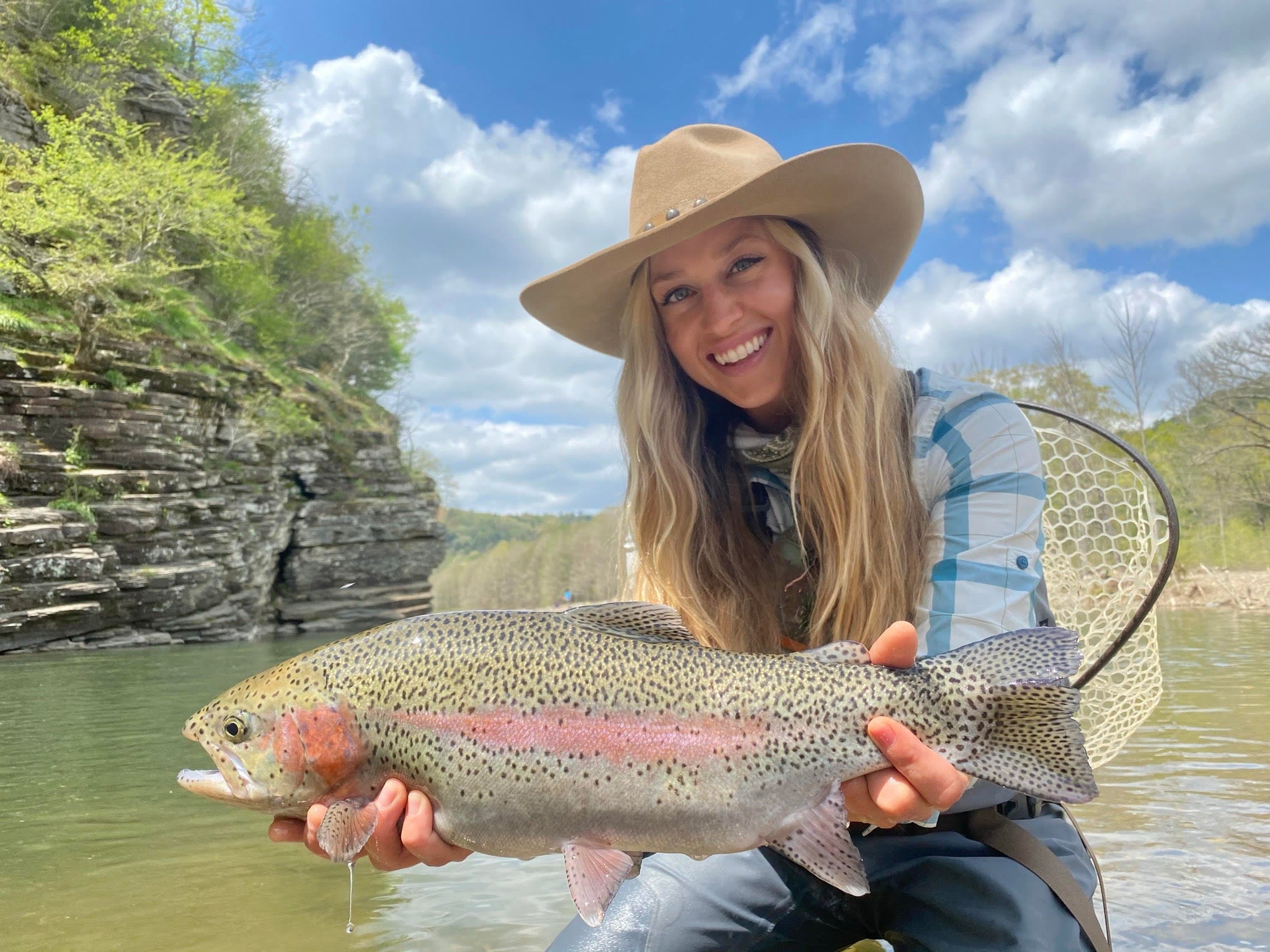 Guide Spotlight - Morgan Prater Fishing the Lower Mountain Fork River