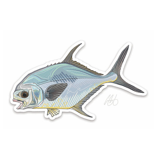 Casey Underwood Permit Decal | Tailwaters Fly Fishing