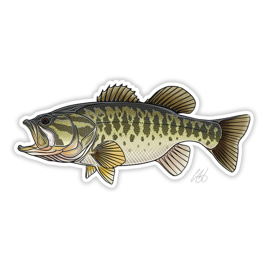 Casey Underwood Largemouth Bass Decal | Tailwaters Fly Fishing