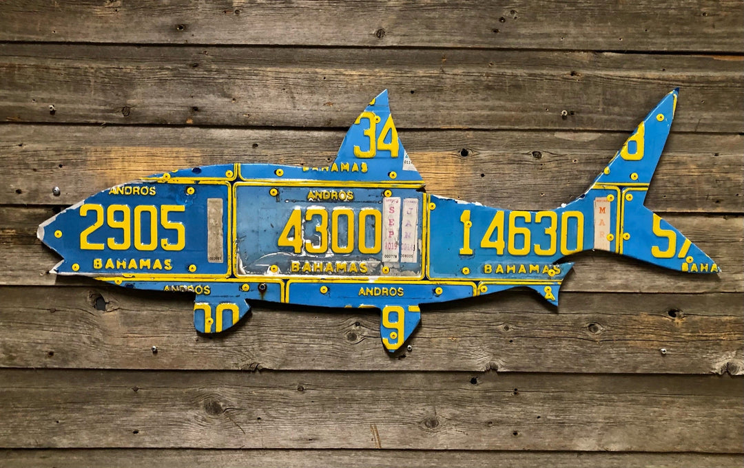 Andros Island, Bahamas Bonefish License Plate Art | Tailwaters Fly Fishing
