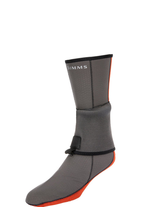 Simms Flyweight Neoprene Wet Wading Sock, Pewter, view 3