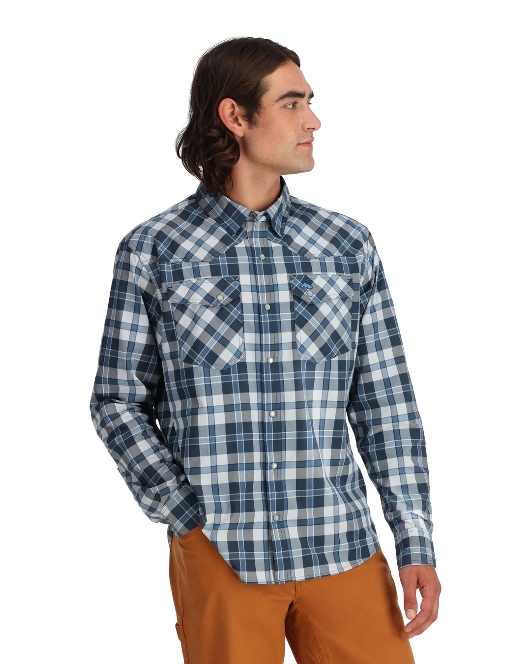Simms Fishing M's Brackett LS Shirt - Sale, front view, view 2