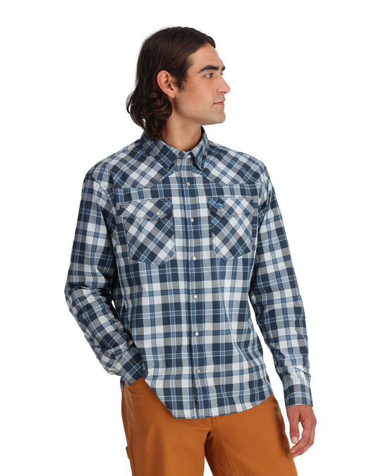 Simms Fishing M's Brackett LS Shirt - Sale, front view, view 2