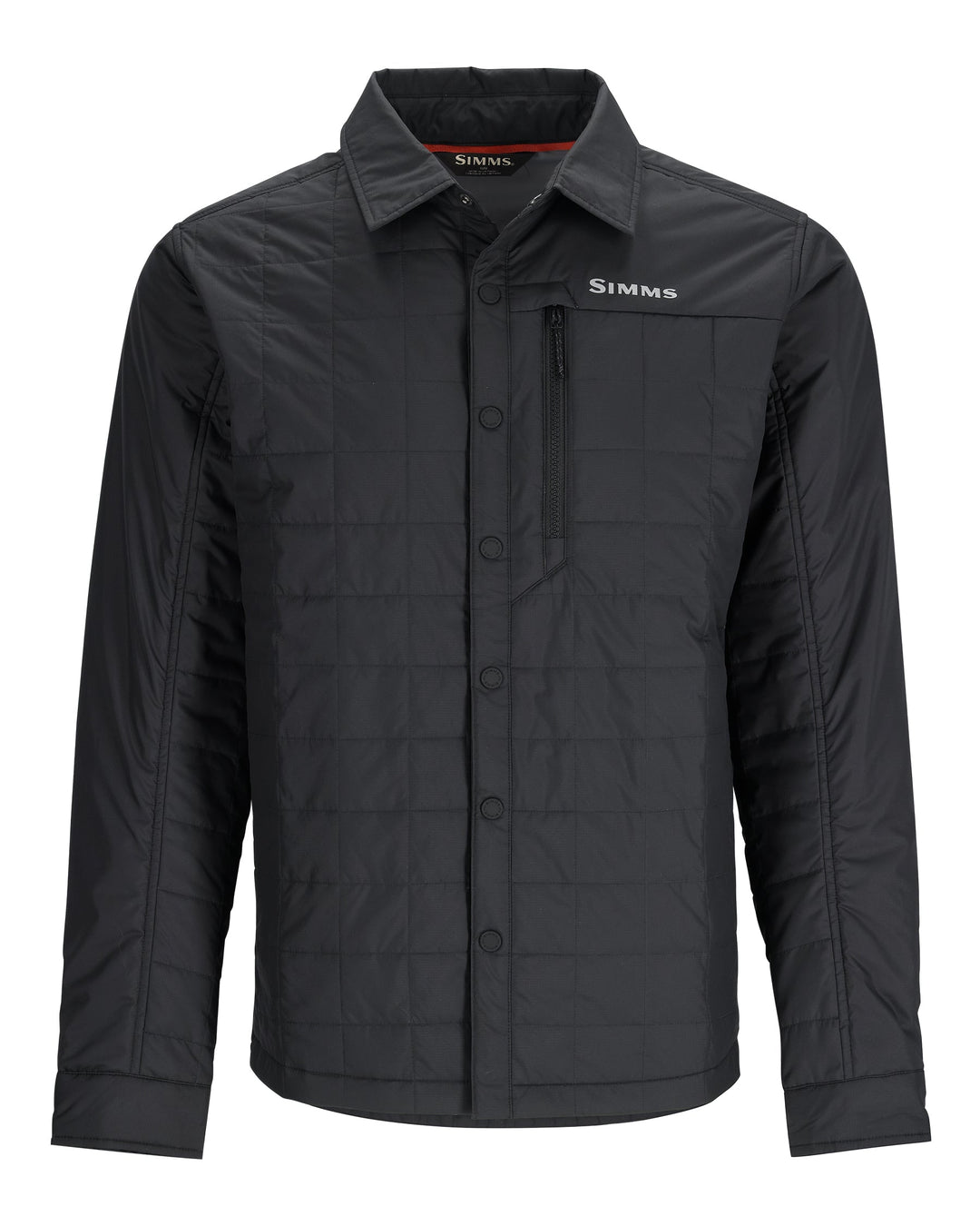 Simms Men's Fall Run Hybrid Hoody Sale, Black, front view