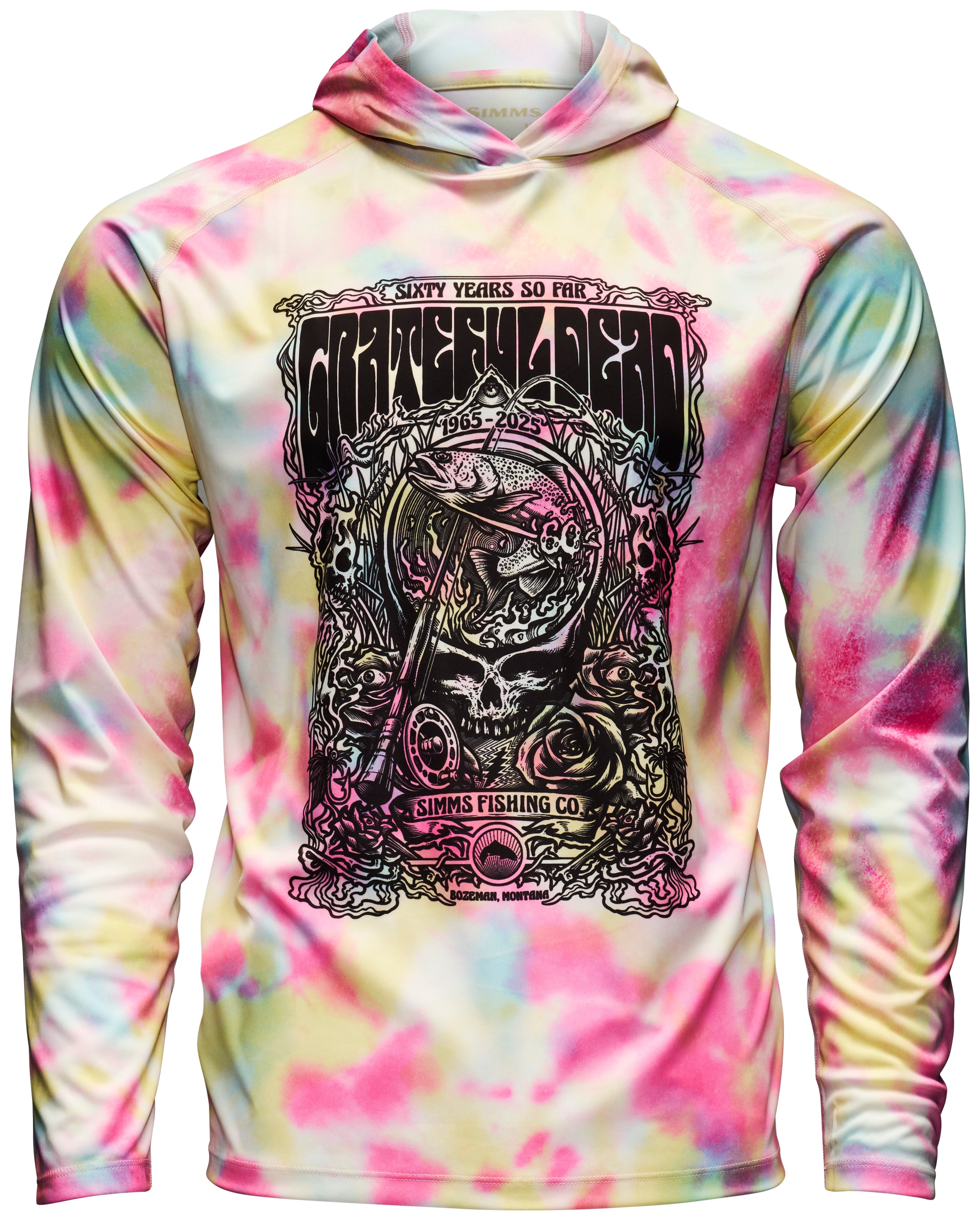 Simms Fishing M's SolarTech Hoody - Grateful Dead: Fountain Print | Tailwaters Fly Fishing