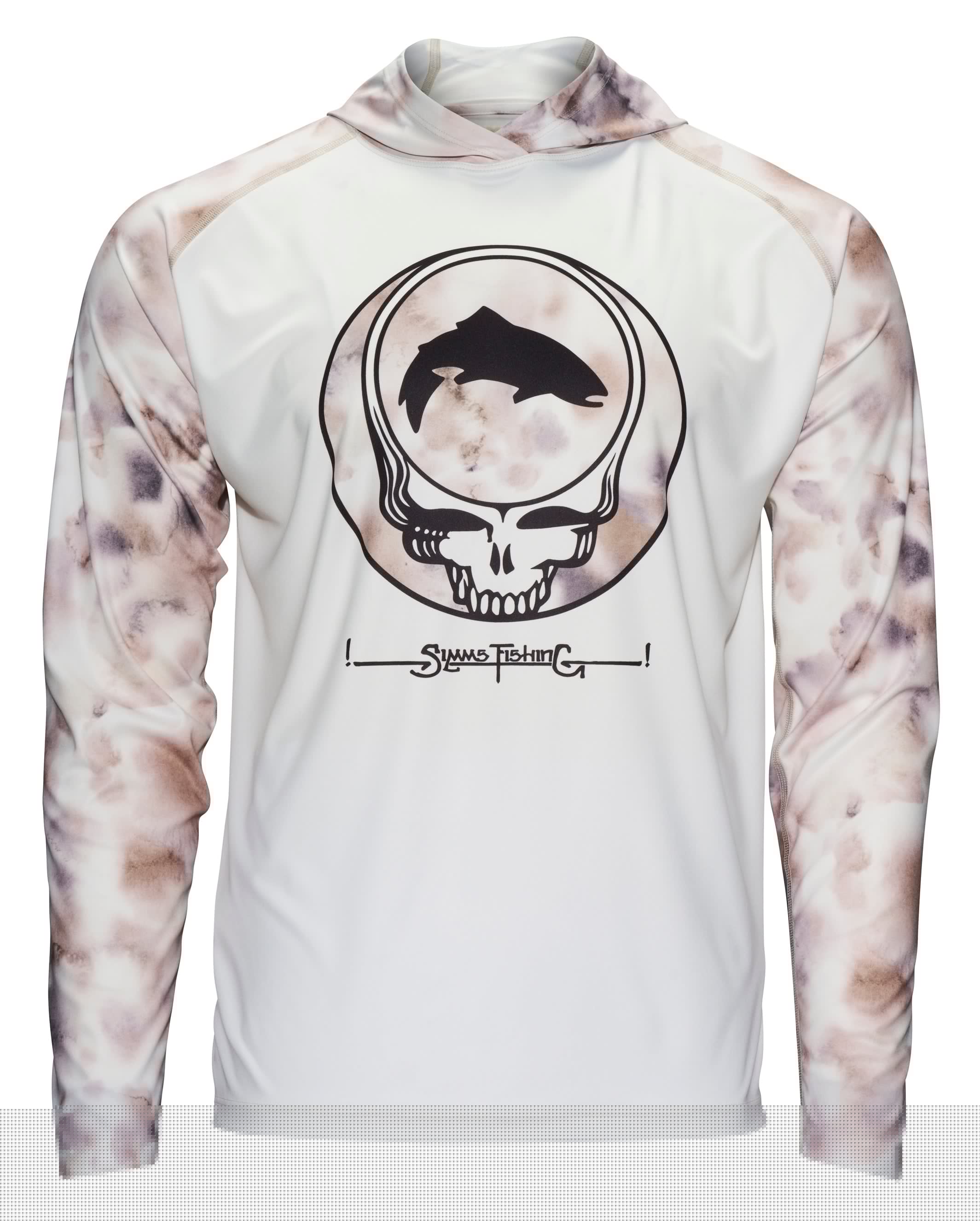 Simms Fishing M's SolarTech Hoody - Grateful Dead: SYF - Cloud | Tailwaters Fly Fishing