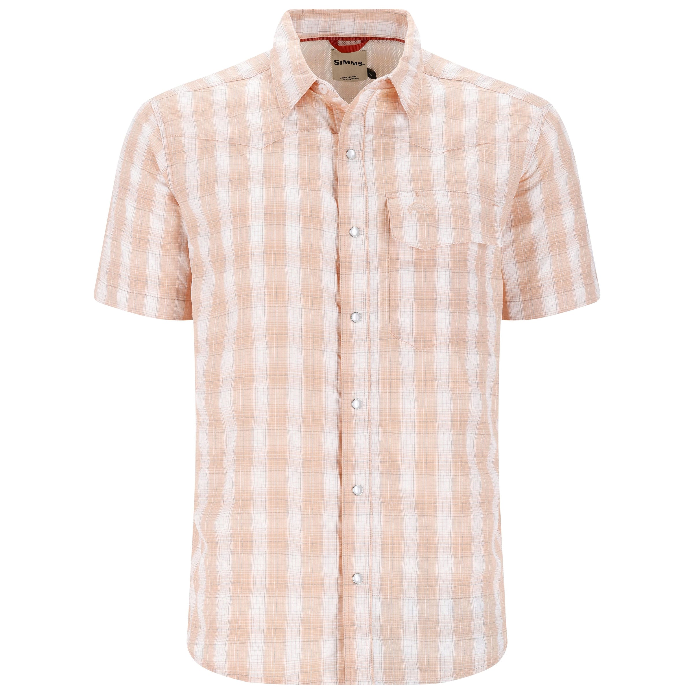 Simms Men's Big Sky SS Shirt White Starfish Image 01