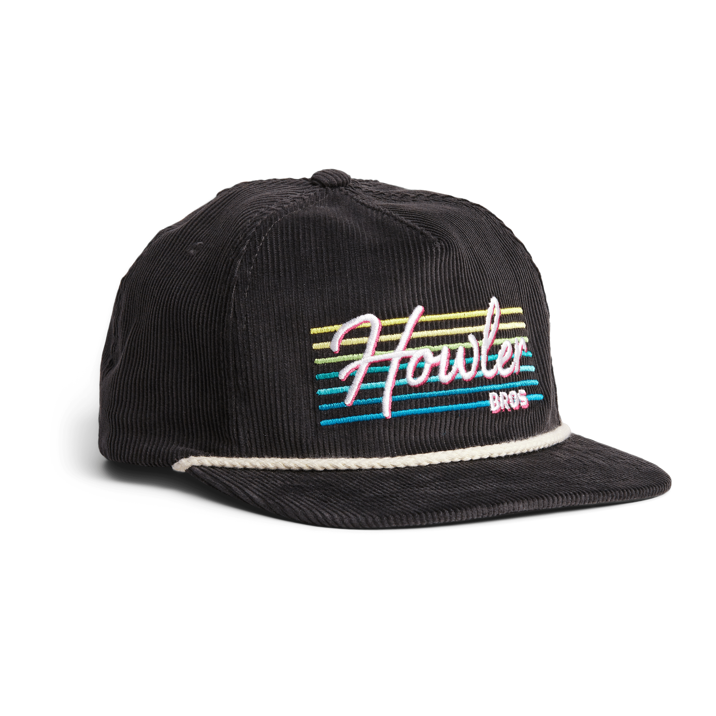 Howler Brothers Unstructured Snapback Hats  - Howler Beach Club : Antique Black Corduroy - SALE | Tailwaters Fly Fishing