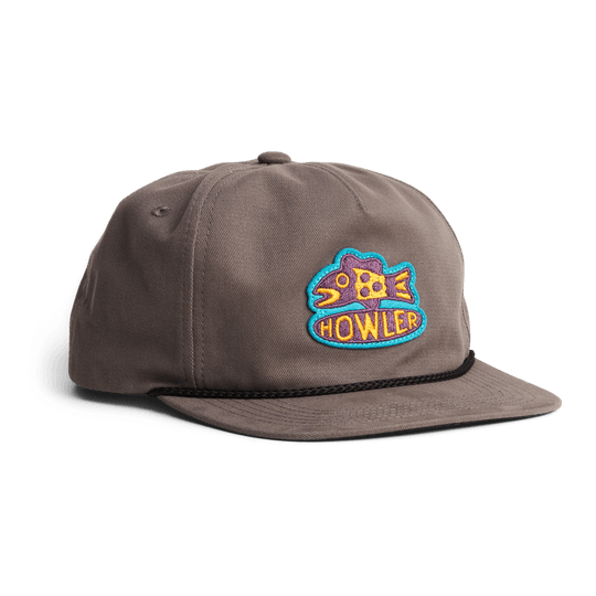 Howler Brothers Unstructured Snapback Hats  - Something Fishy : Graphite