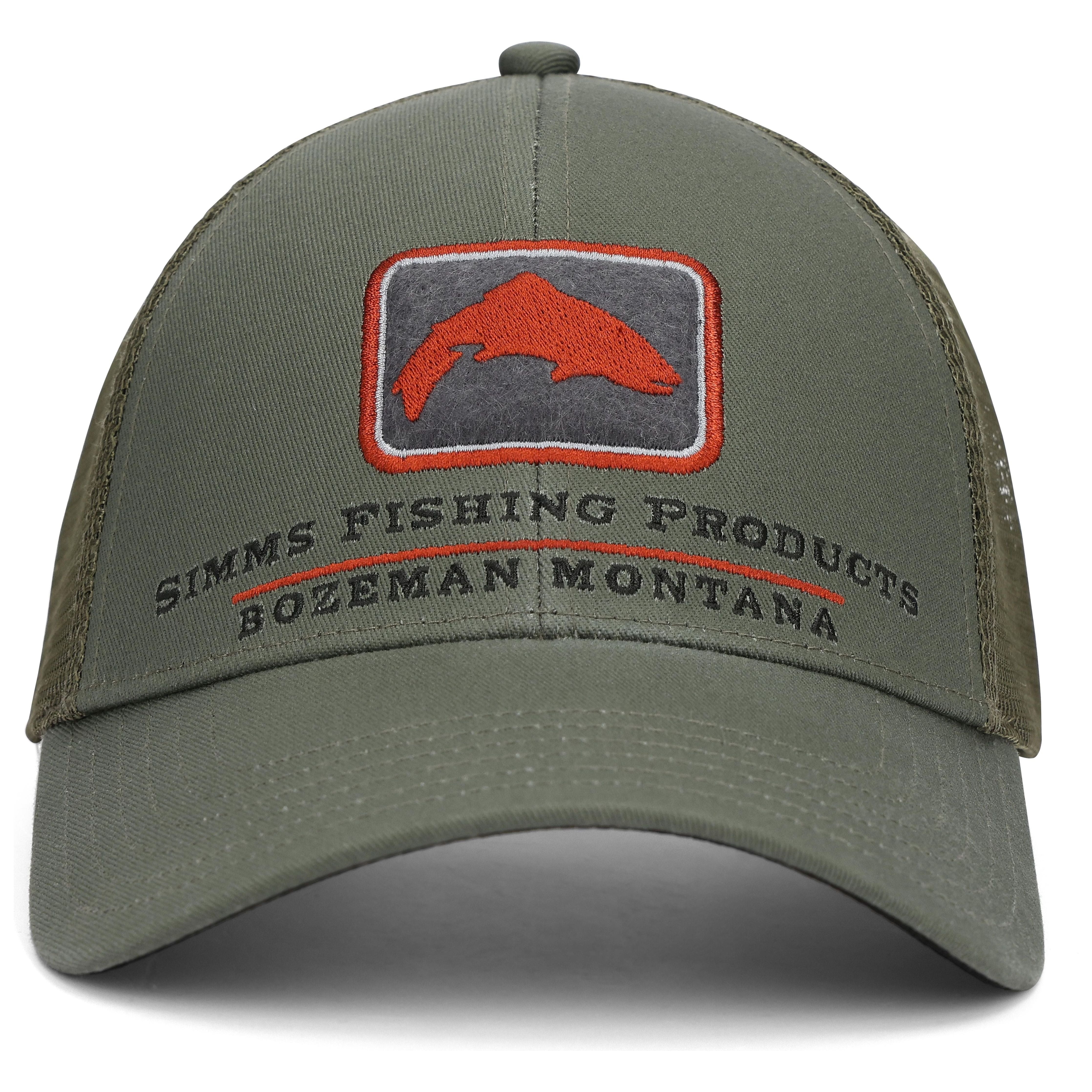 Simms Trout Icon Trucker Smokey Olive Image 01