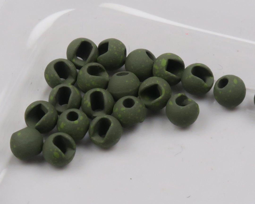 Hareline Mottled Tactical Slotted Tungsten Beads | Tailwaters Fly Fishing