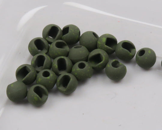Hareline Mottled Tactical Slotted Tungsten Beads | Tailwaters Fly Fishing