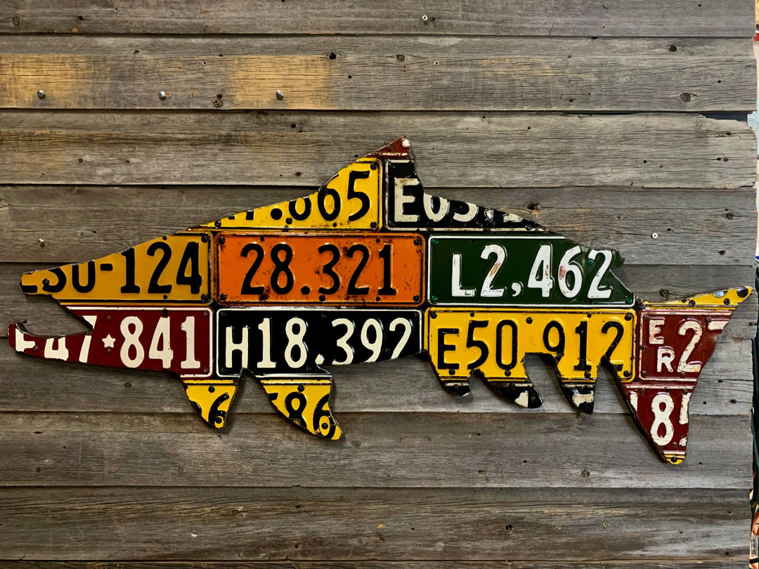 New Zealand Brown Trout License Plate Art | Tailwaters Fly Fishing