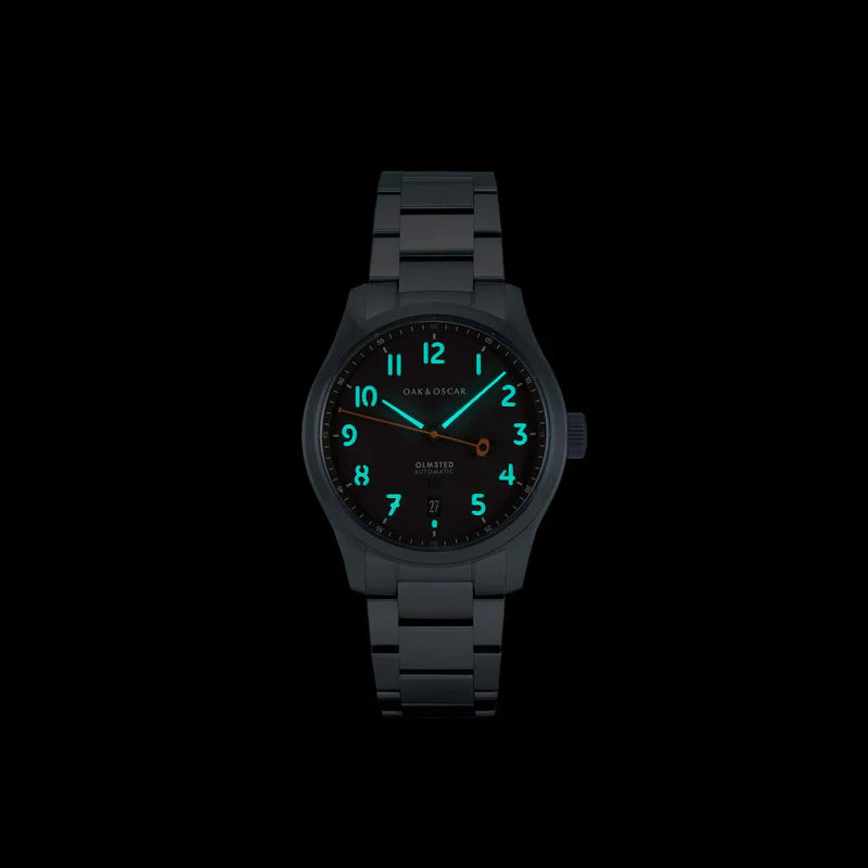 Oak & Oscar The Olmstead 38 - Grey Dial | Tailwaters Fly Fishing