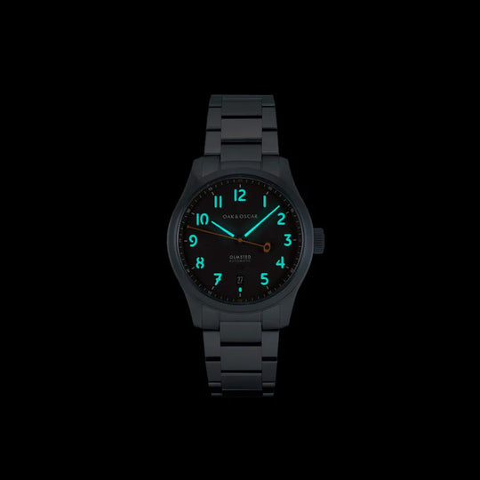 Oak & Oscar The Olmstead 38 - Grey Dial | Tailwaters Fly Fishing