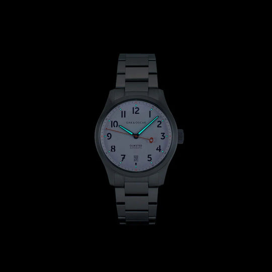 Oak & Oscar The Olmstead 38 - White Dial | Tailwaters Fly Fishing