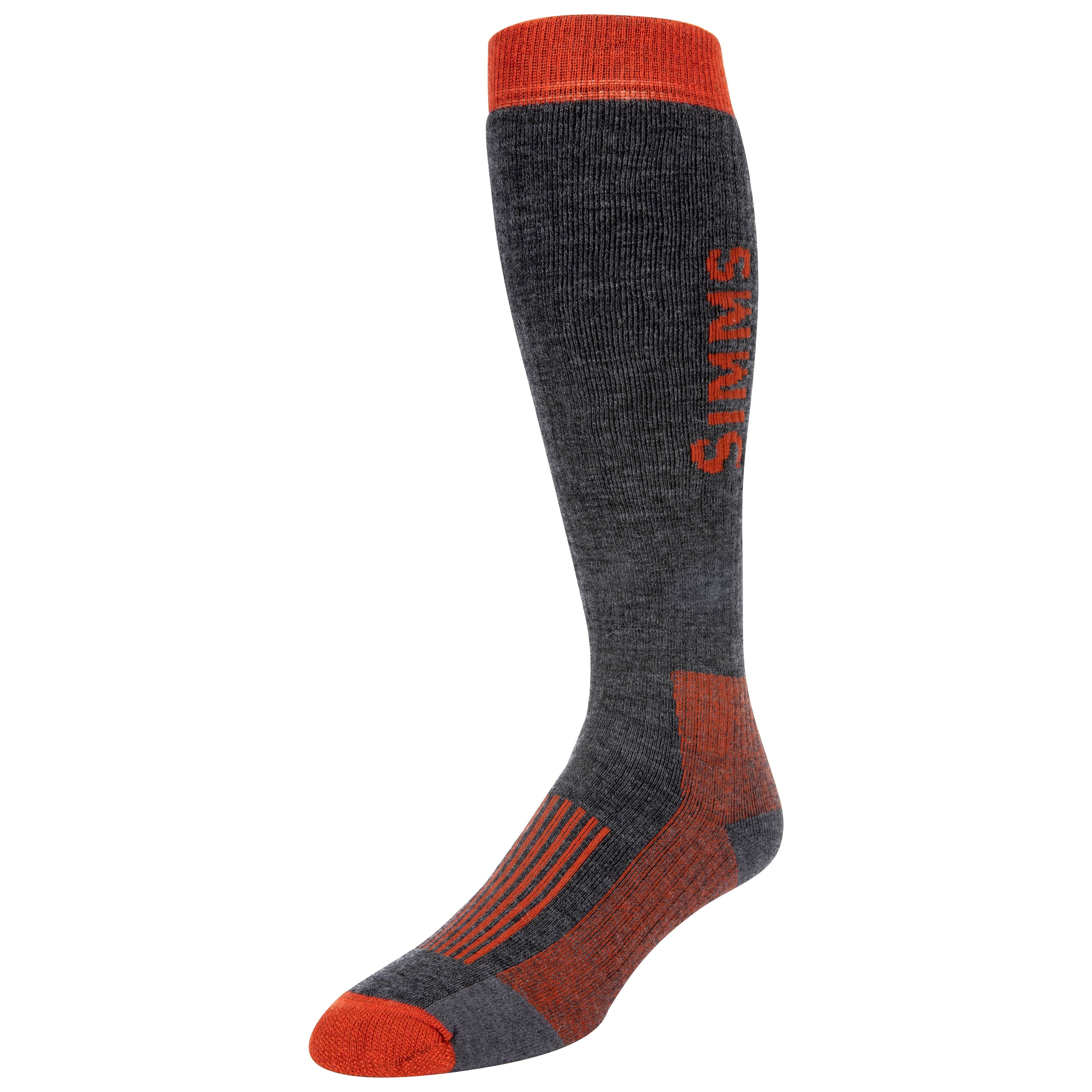 Simms Merino Midweight OTC Sock Carbon Image 01