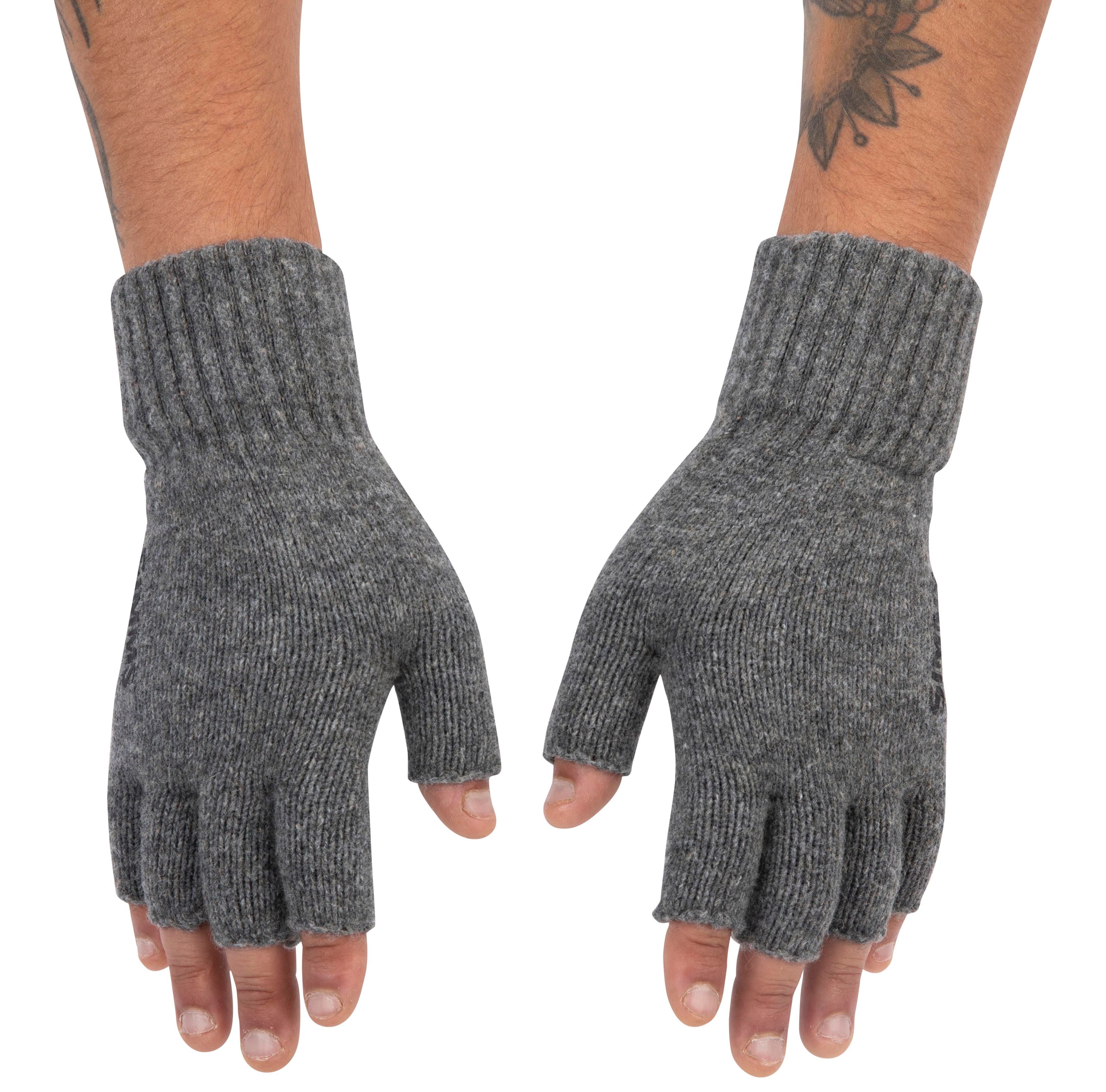 Simms Wool Half Finger Mitt Steel Image 03