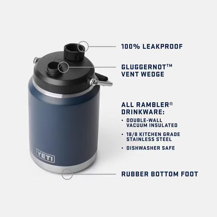 Yeti Rambler Half Gallon Jug 2.0 | Tailwaters Fly Fishing