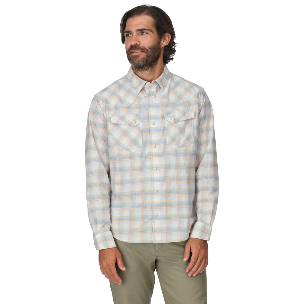 Simms Men's Brackett LS Shirt White Brackett Image 02