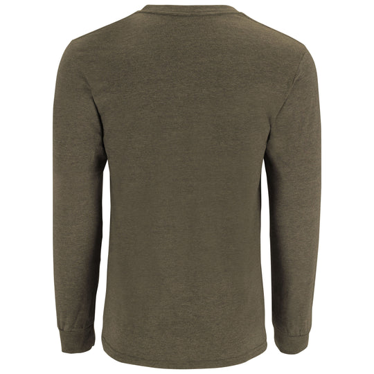 Simms Men's Logo LS T-Shirt Loden Heather Image 02