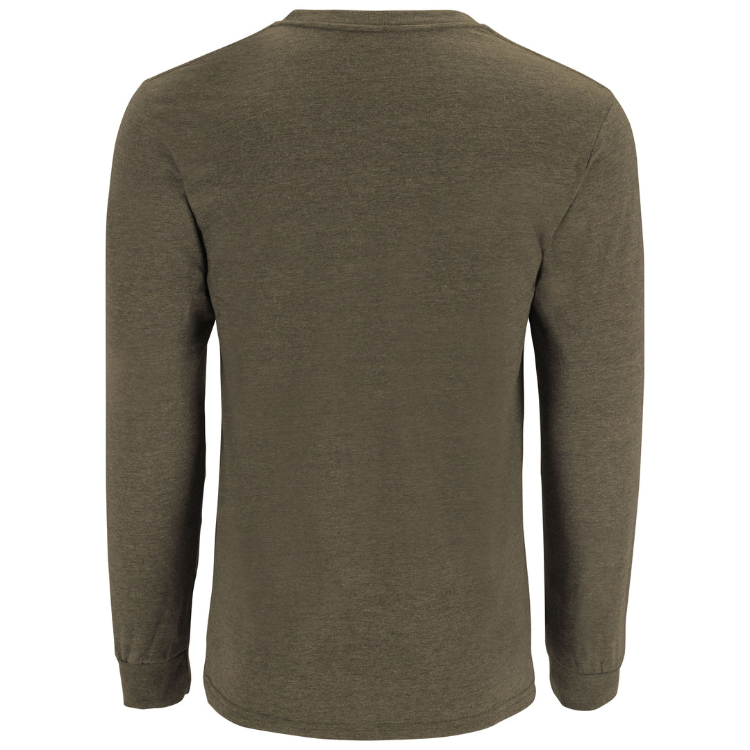 Simms Men's Logo LS T-Shirt Loden Heather Image 02