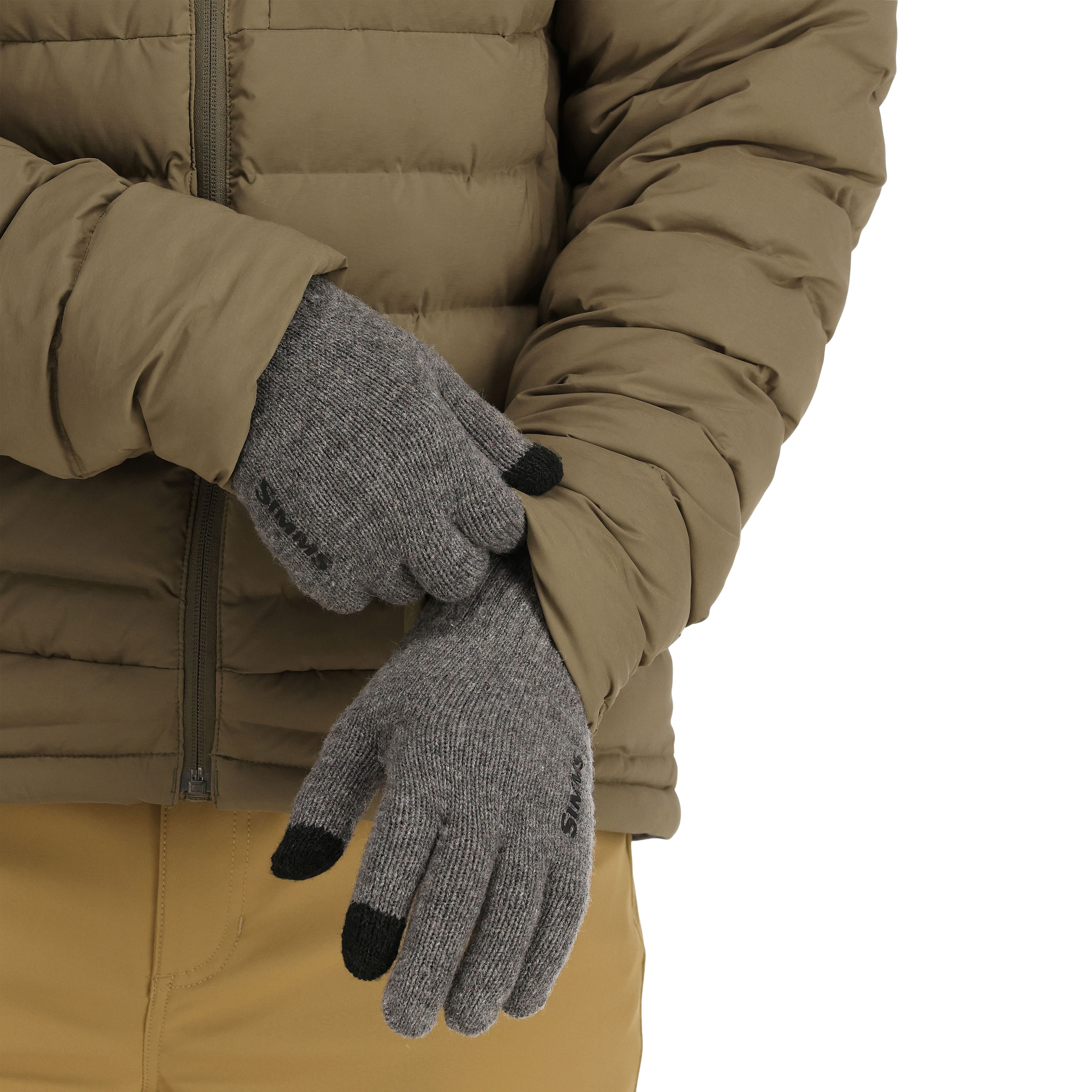 Simms Wool Full Finger Glove Steel Image 07