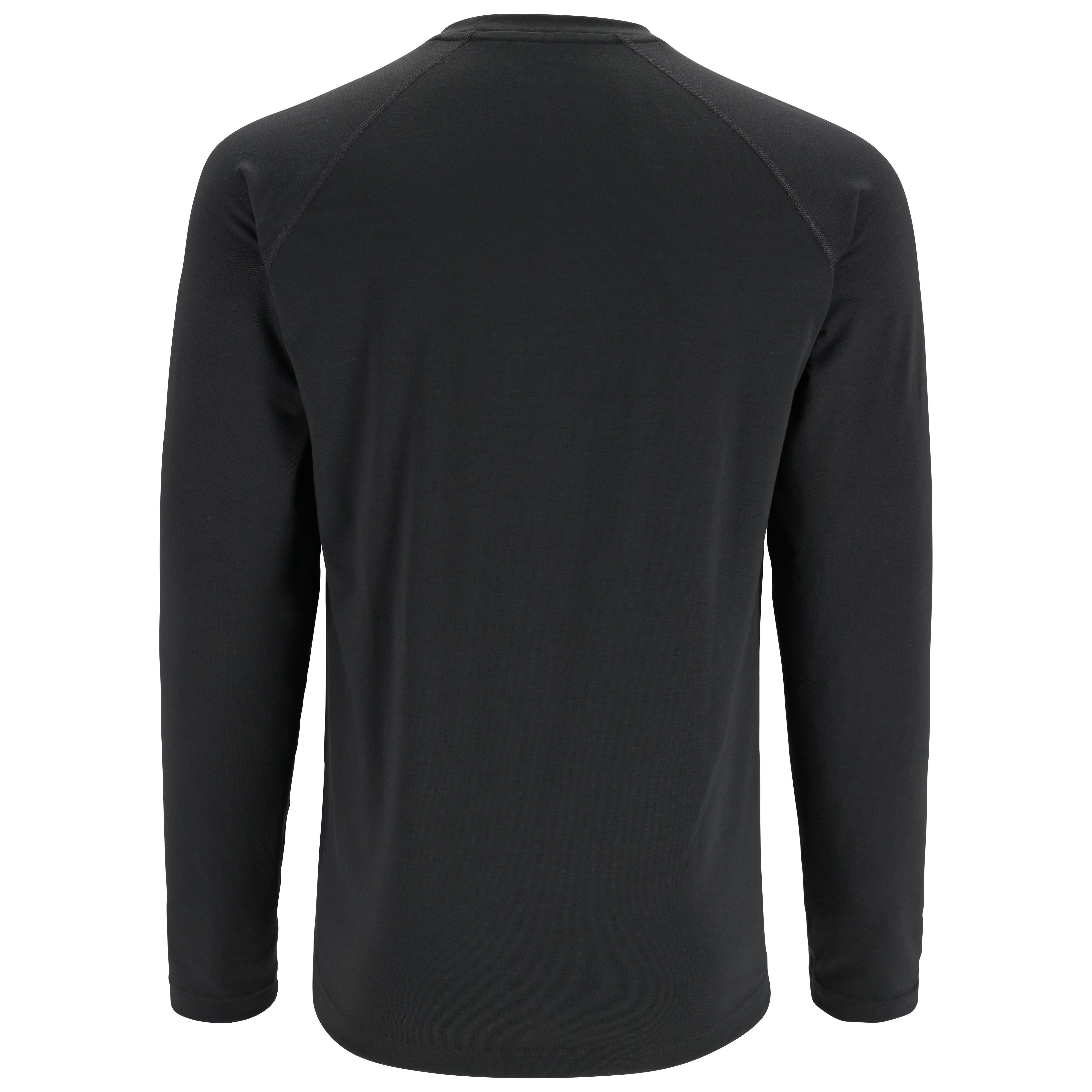 Simms Lightweight Baselayer Top Carbon Image 02