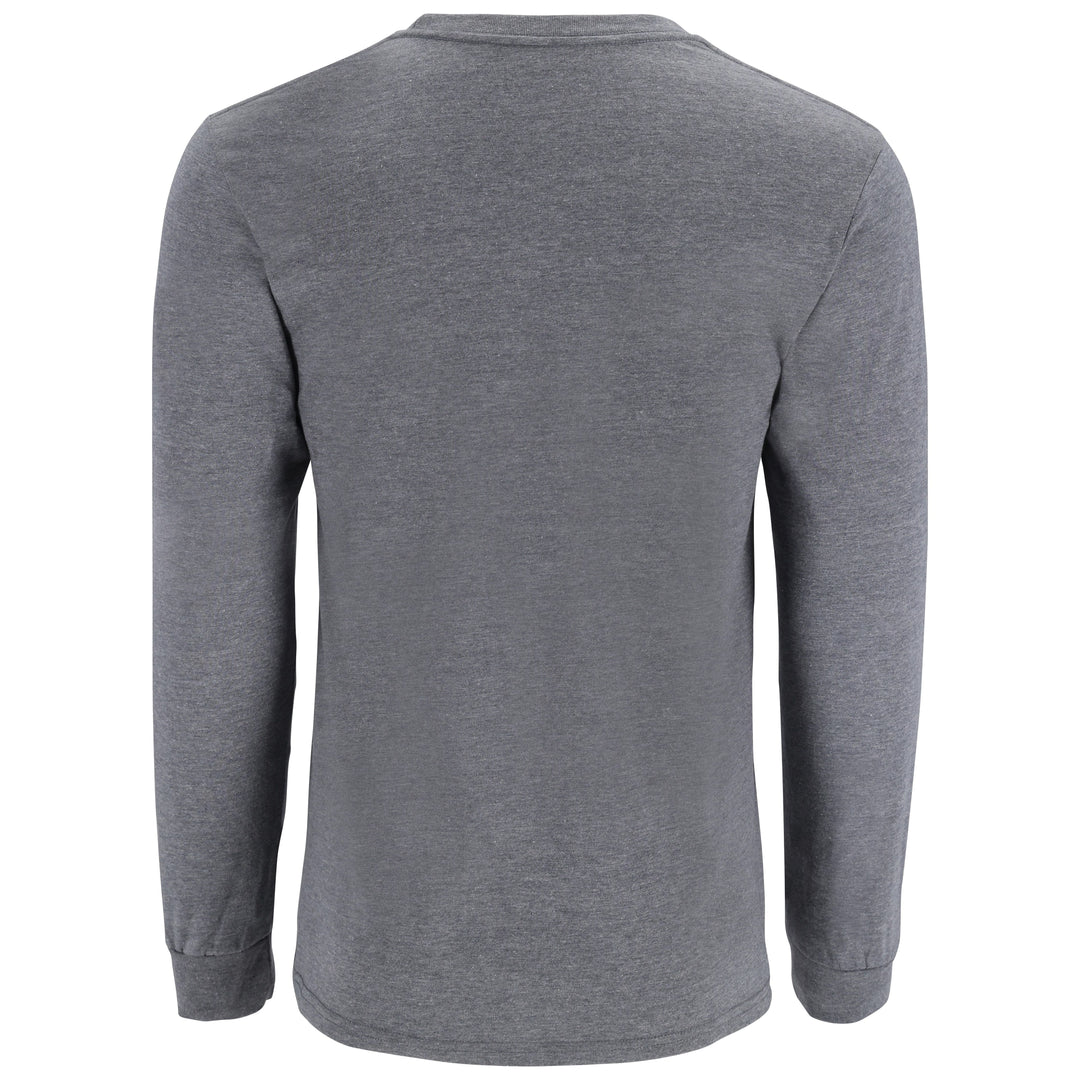 Simms Men's Logo LS T-Shirt Athletic Heather Image 02