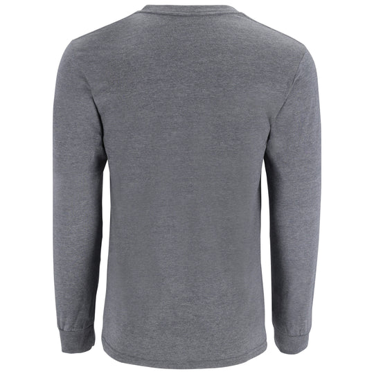 Simms Men's Logo LS T-Shirt Athletic Heather Image 02