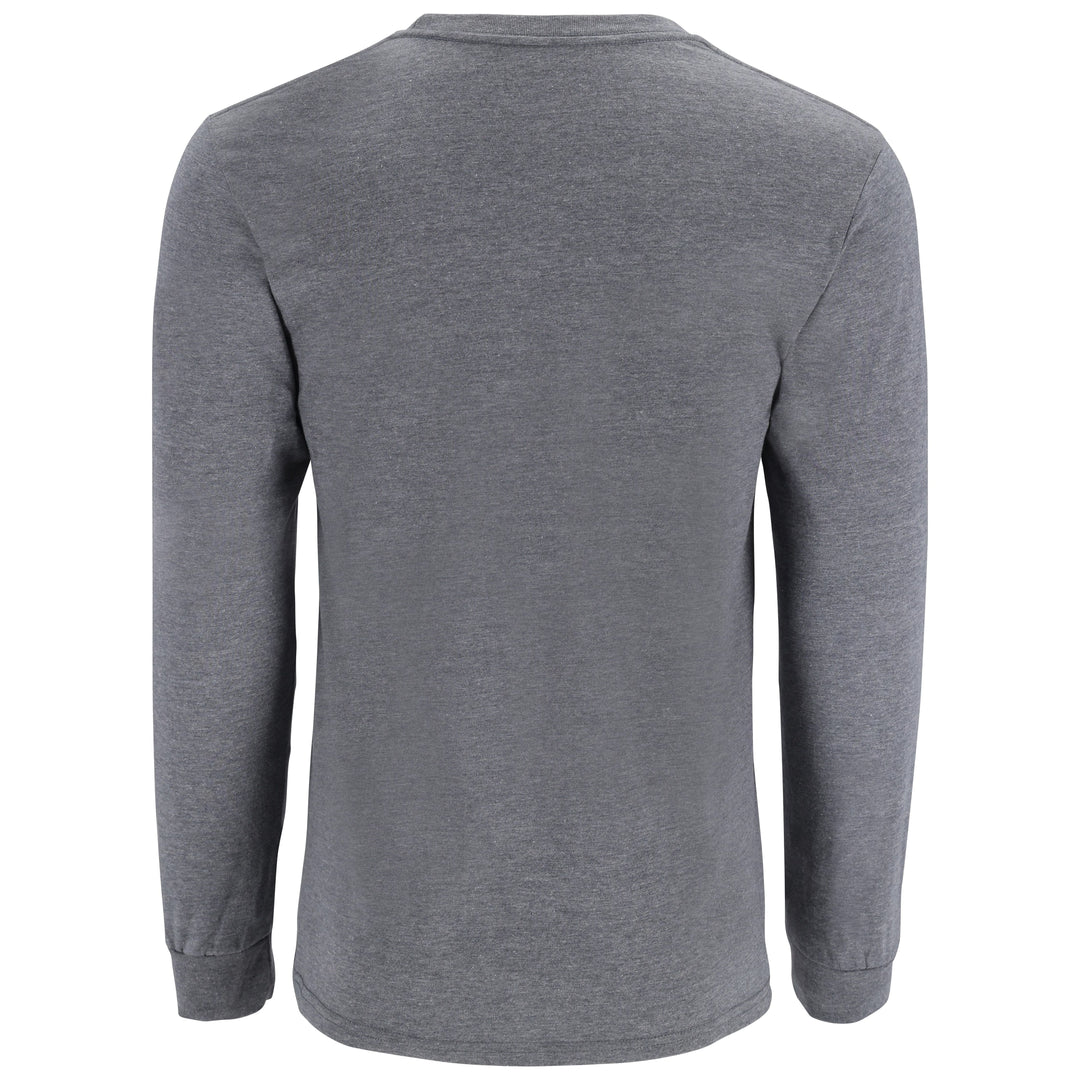 Simms Men's Logo LS T-Shirt Athletic Heather Image 02