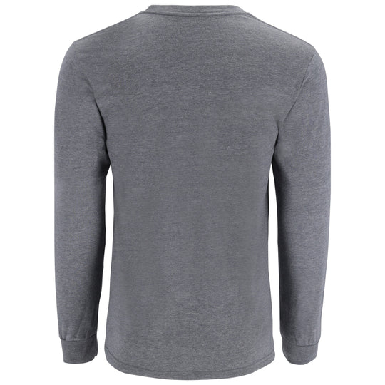 Simms Men's Logo LS T-Shirt Athletic Heather Image 02