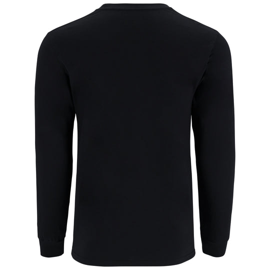 Simms Men's Logo LS T-Shirt Jet Black Image 02