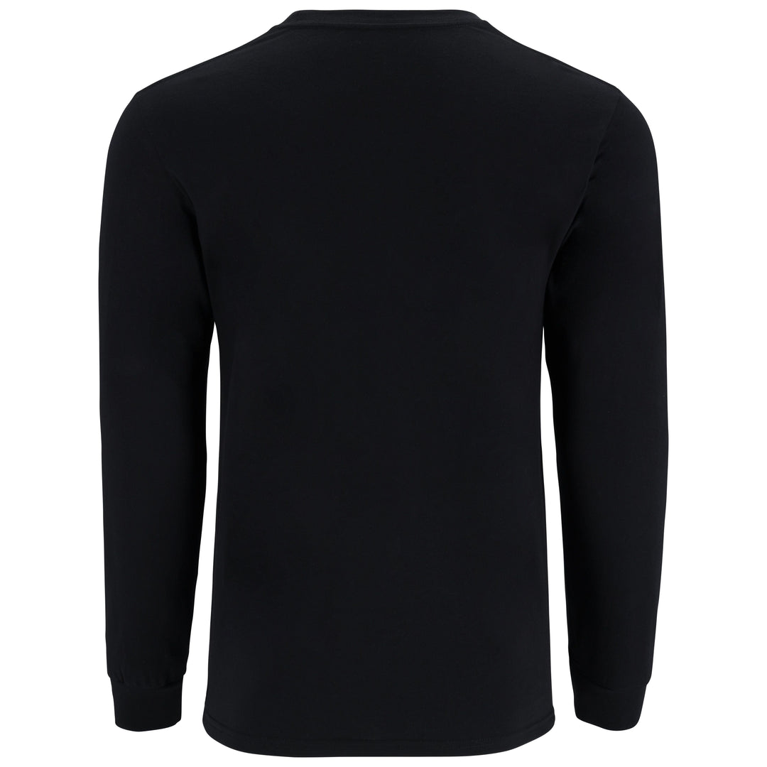 Simms Men's Logo LS T-Shirt Jet Black Image 02