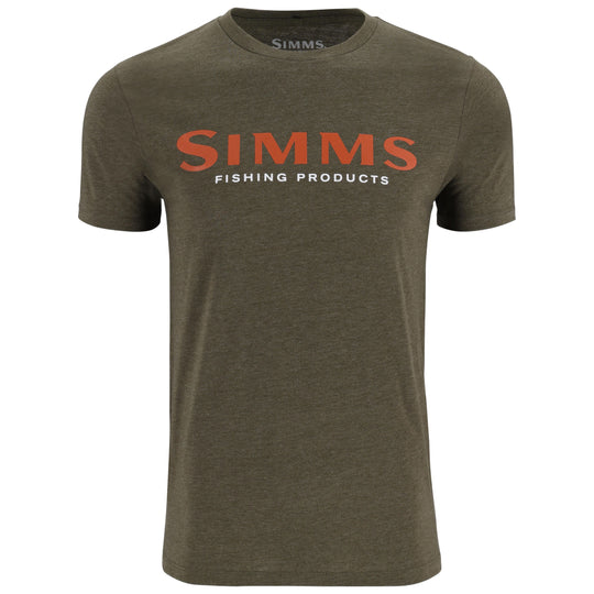 Simms Men's Logo T-Shirt Loden Heather Image 01