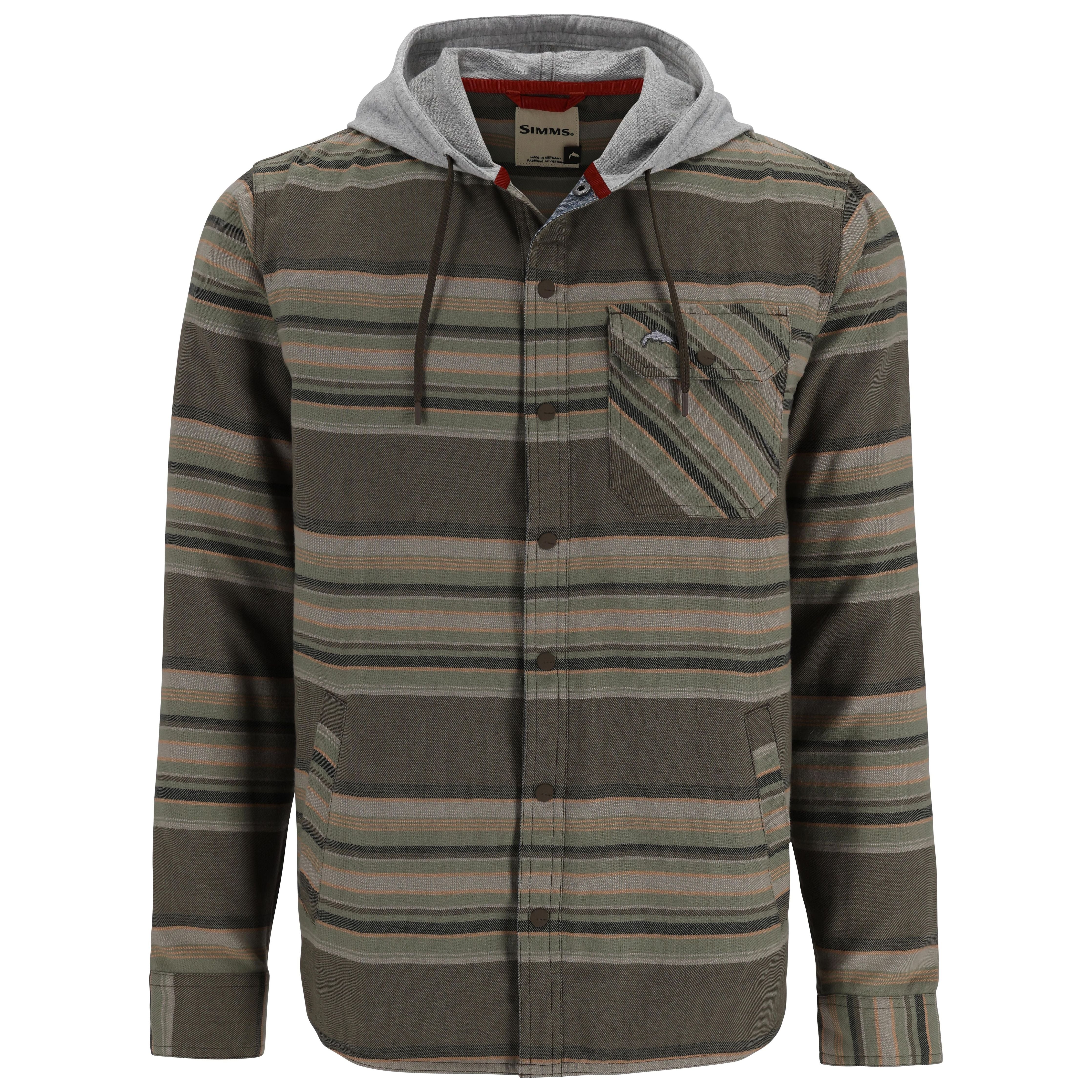 Simms Men's Santee Flannel Hoody Sale | Tailwaters Fly Fishing