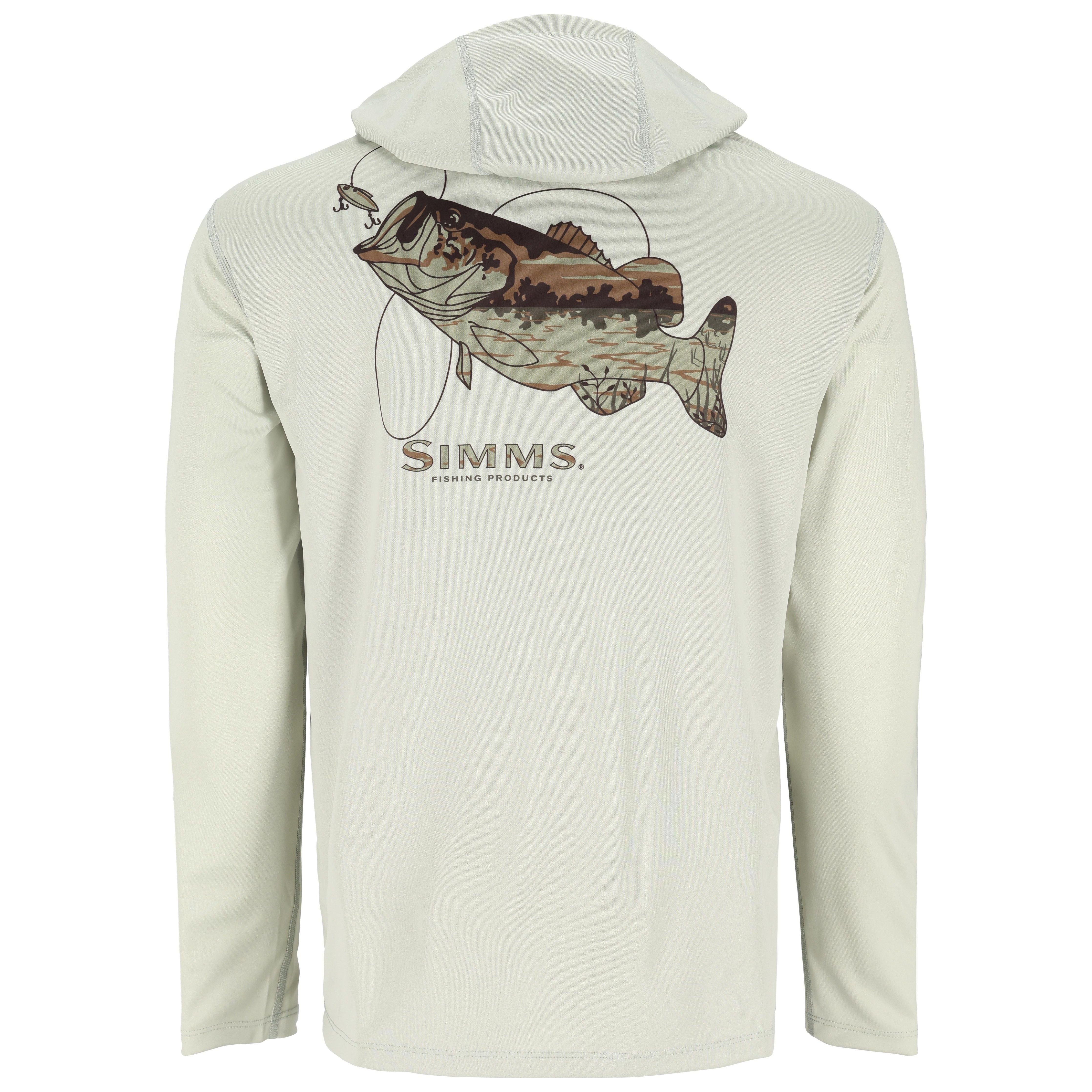 Simms Men's Tech Hoody - Artist Series Aspen Bass Image 02