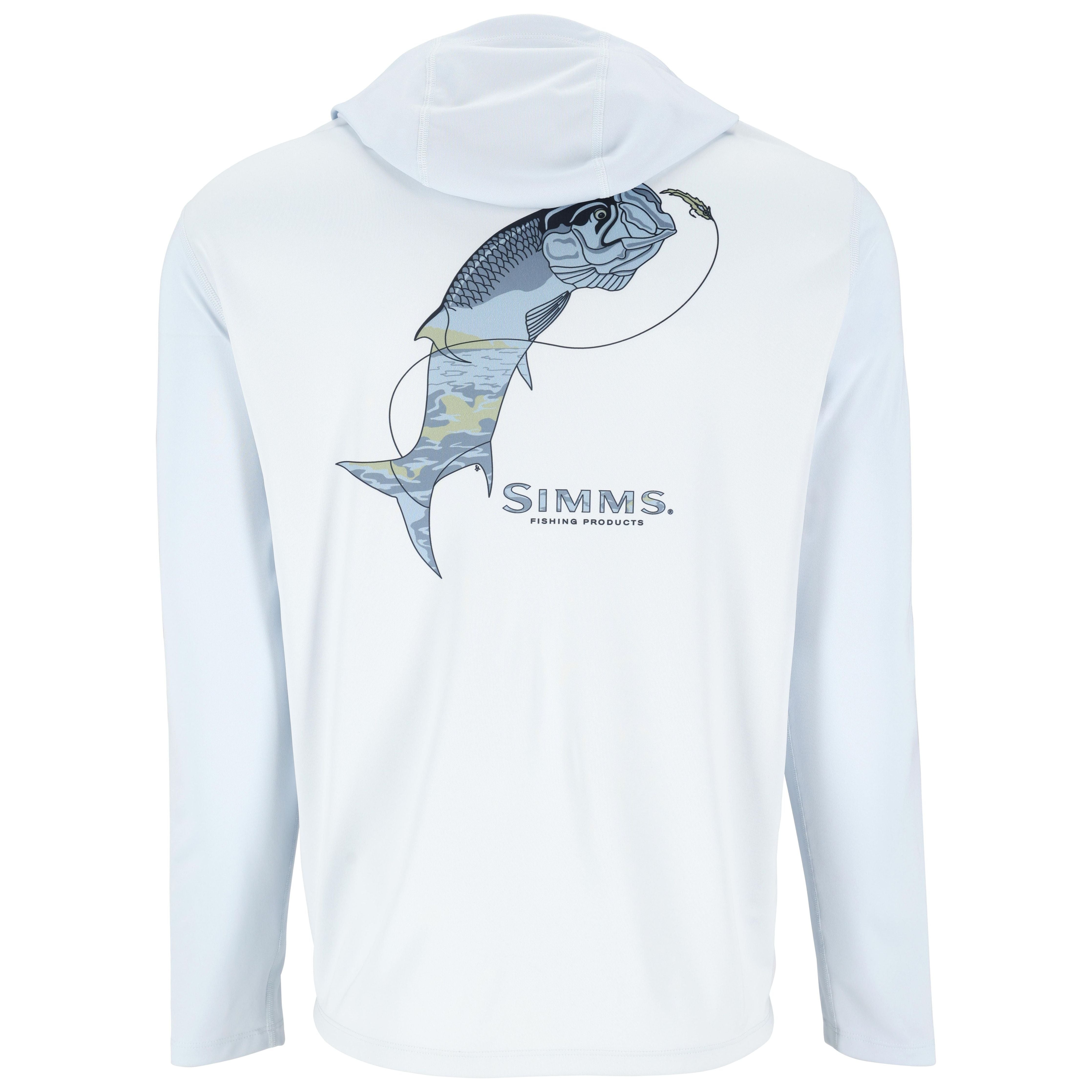 Simms Men's Tech Hoody - Artist Series Bimini Tarpon Image 02