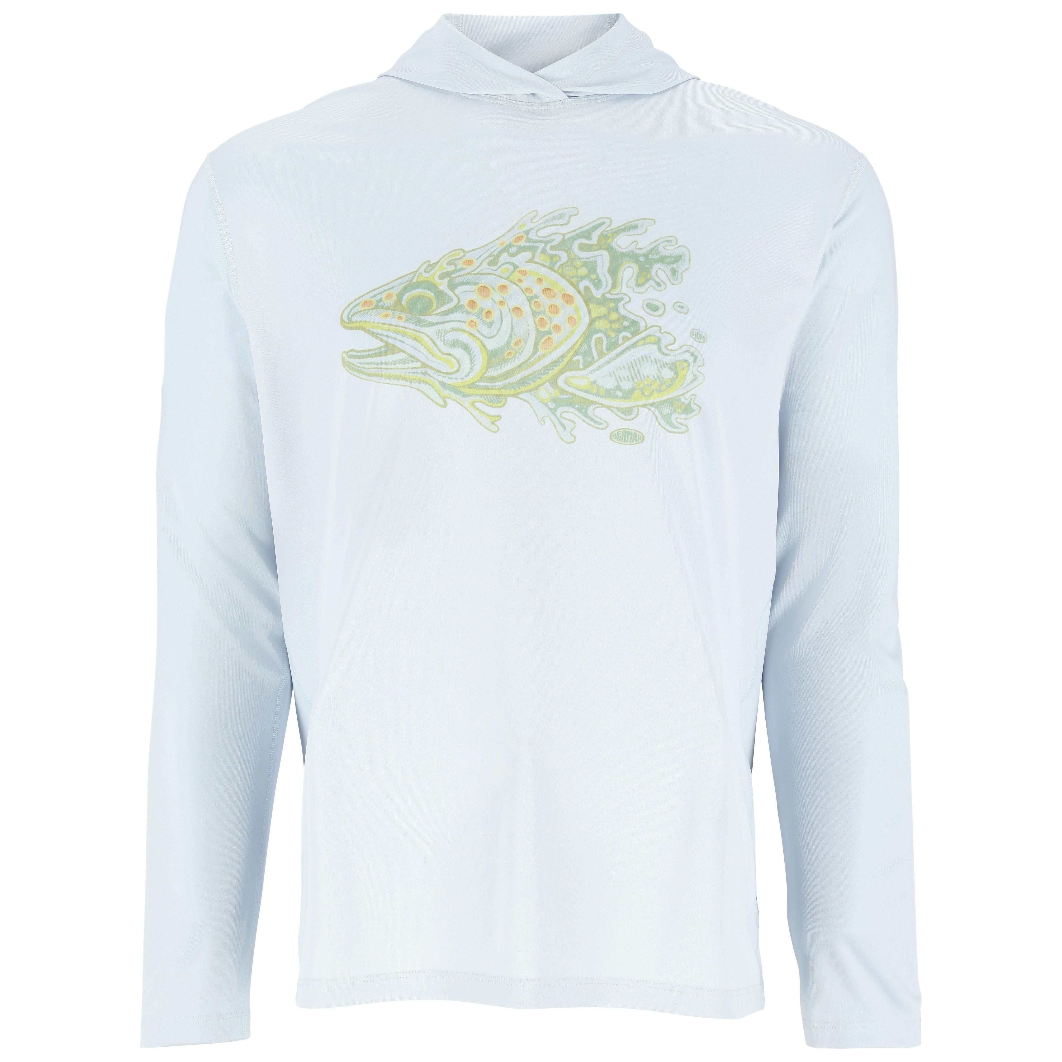Simms Men's Tech Hoody - Artist Series Bimini Trout Head Image 01