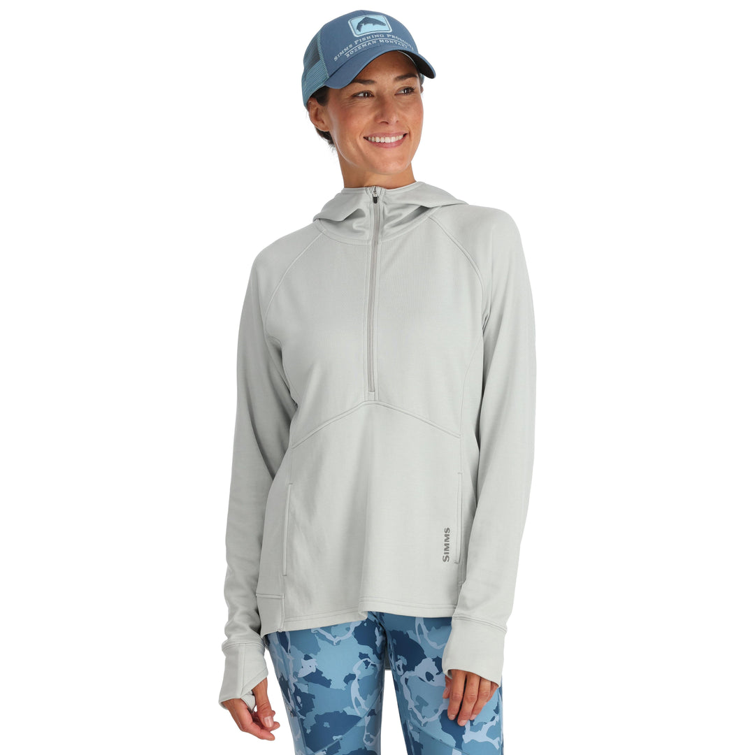 Simms Women's BugStopper Hoody Sterling Heather Image 02