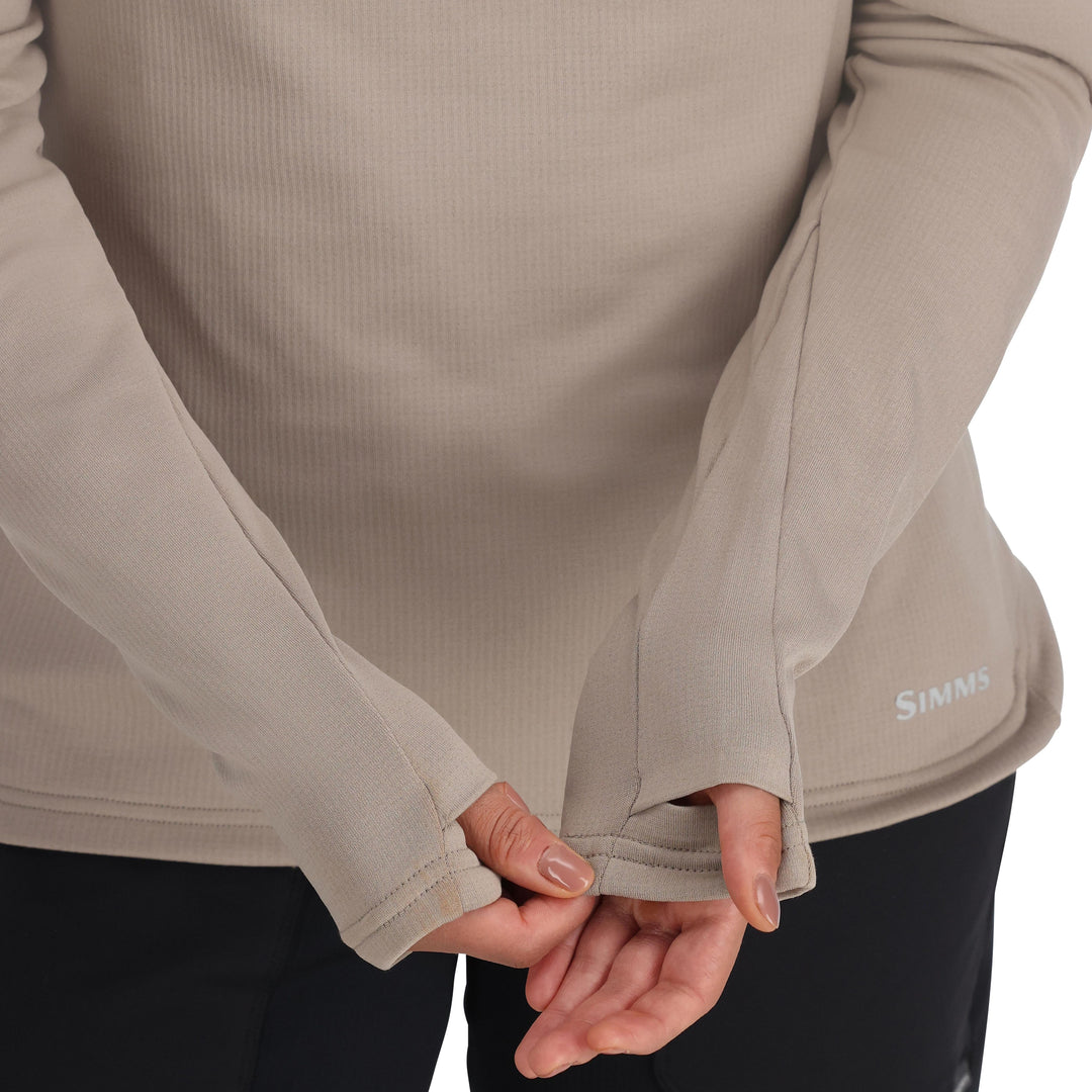 Simms Women's Heavyweight Baselayer Hoody Dolomite Image 06