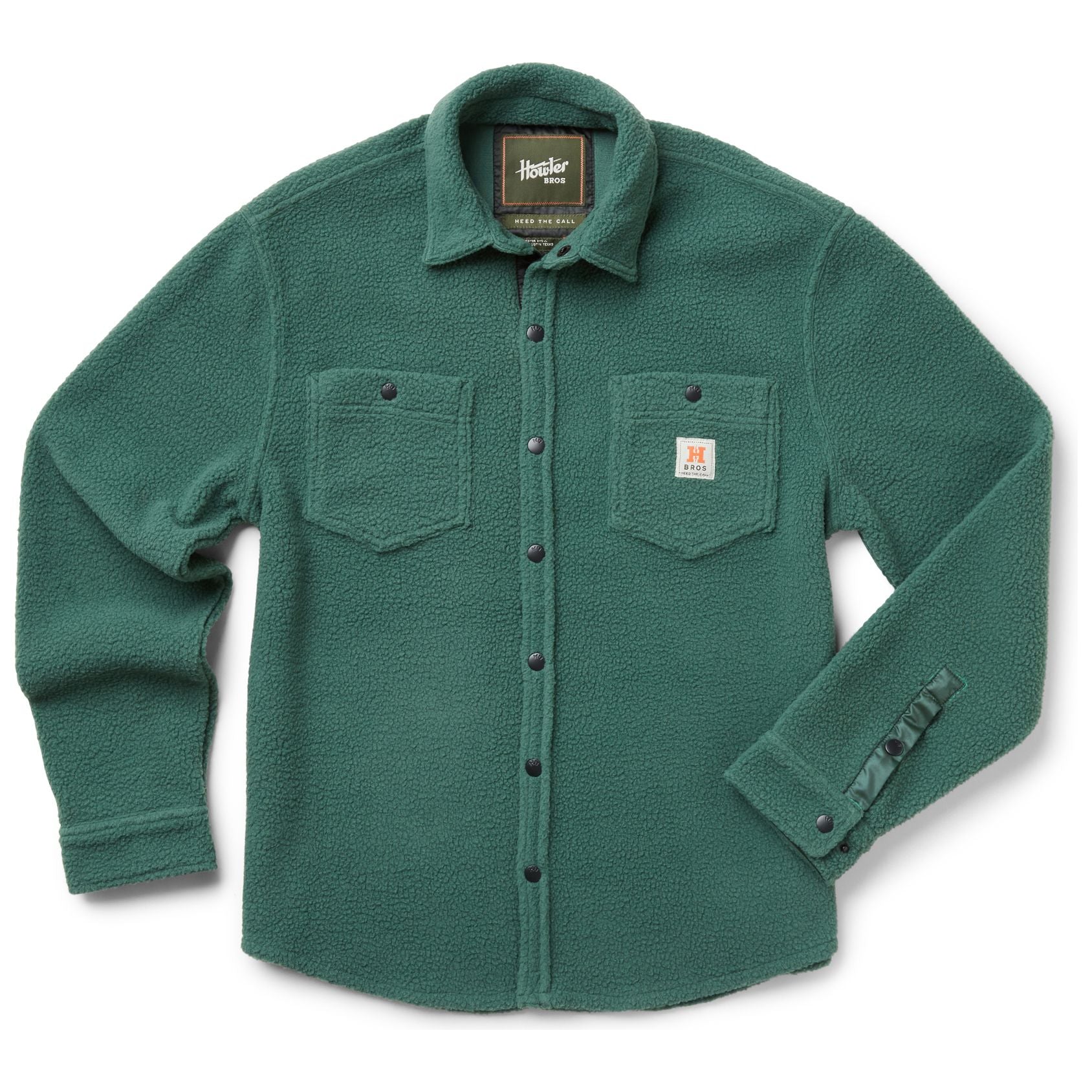 Howler Brothers Allegheny Fleece Overshirt Cascadia Green Image 01