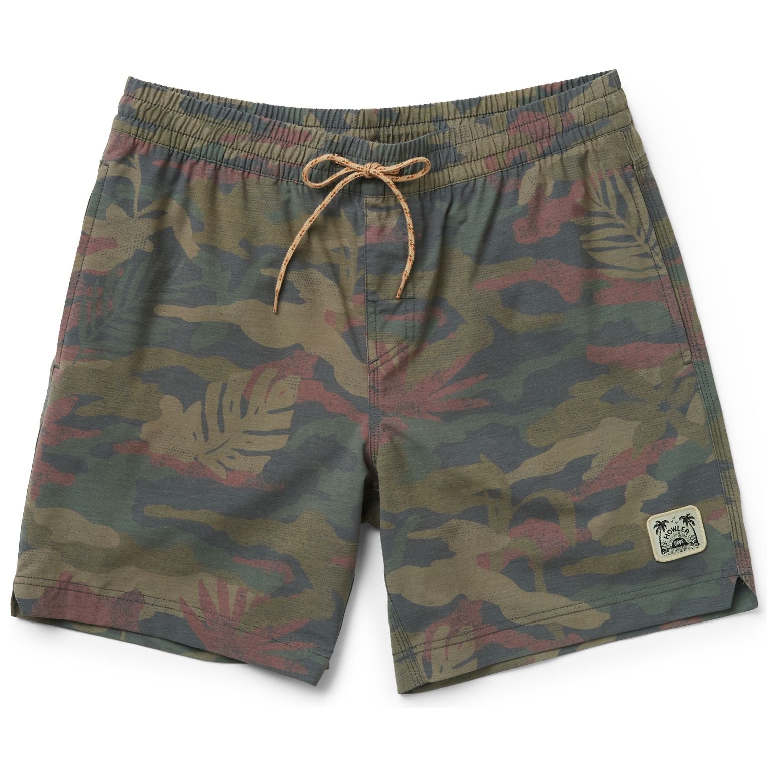 Howler Brothers Deep Set Boardshorts Jungle Regime : Fatigue Image 01