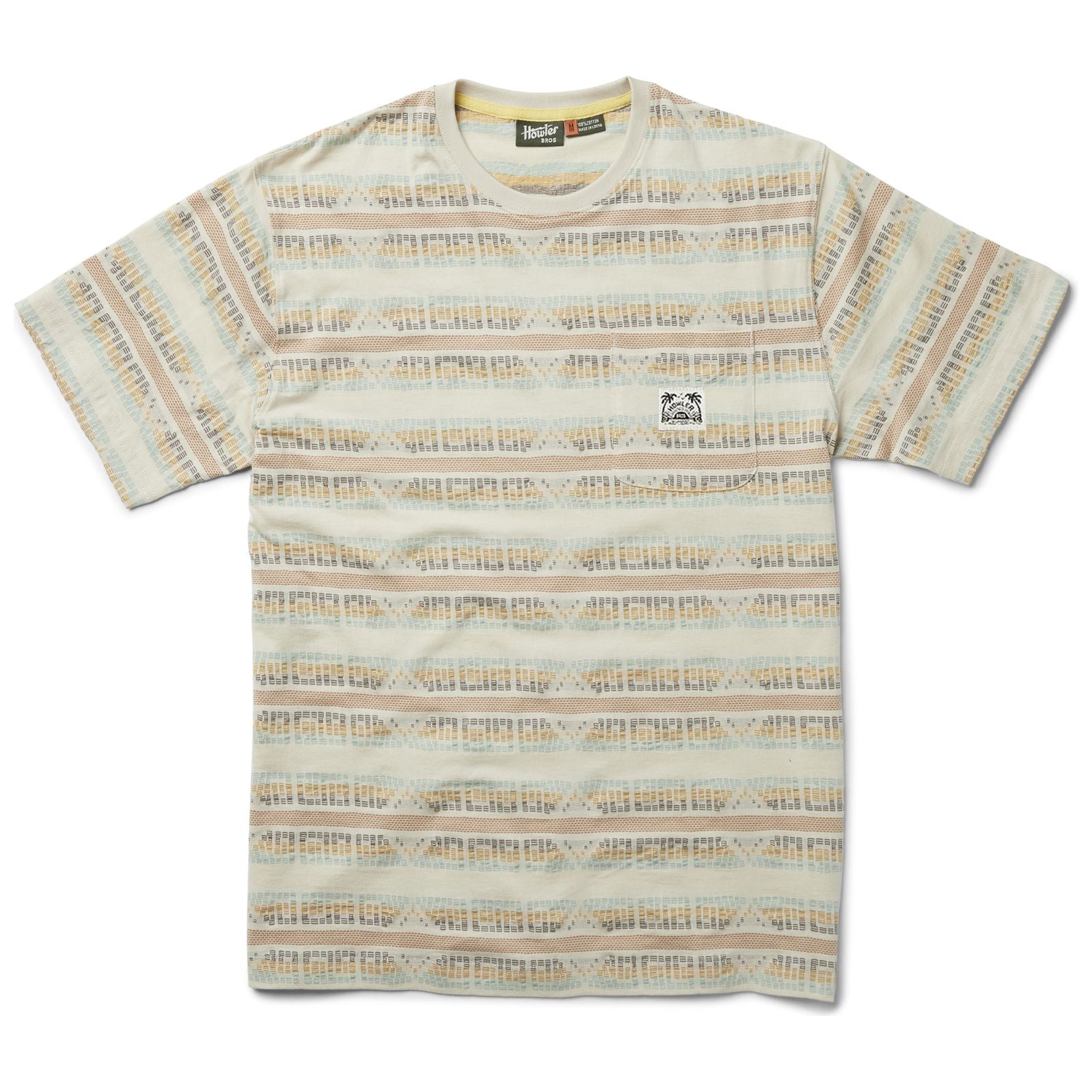 Howler Brothers Jacquard T Mescal Stripe : Brown Rice Image 01