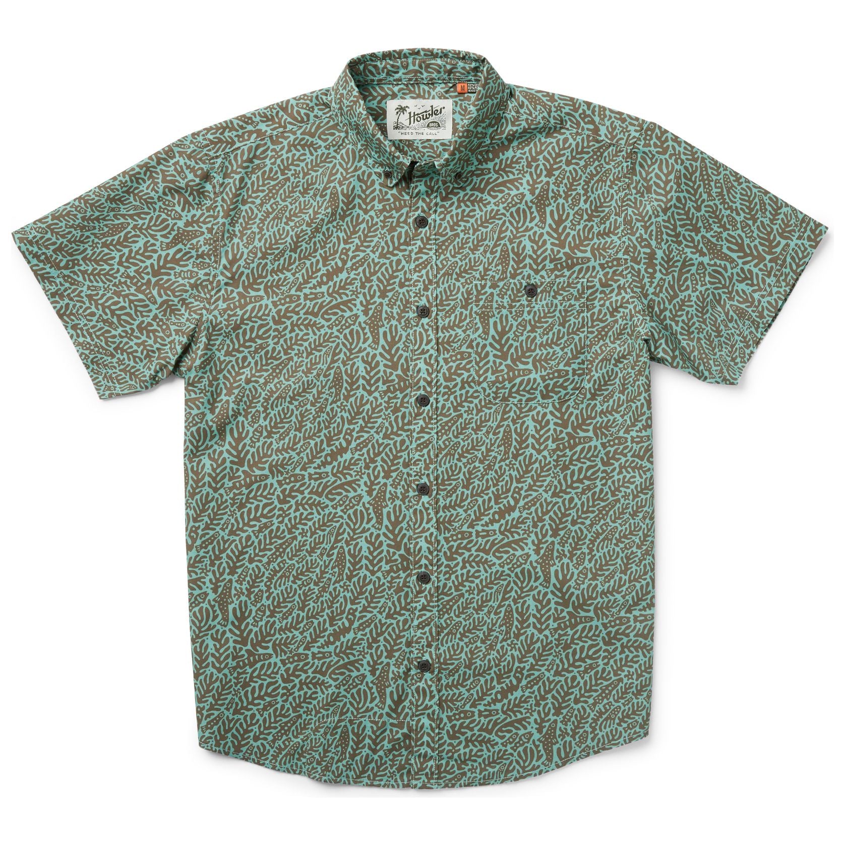 Howler Brothers Mansfield Shirt Ecosystem : Isle Green Image 01