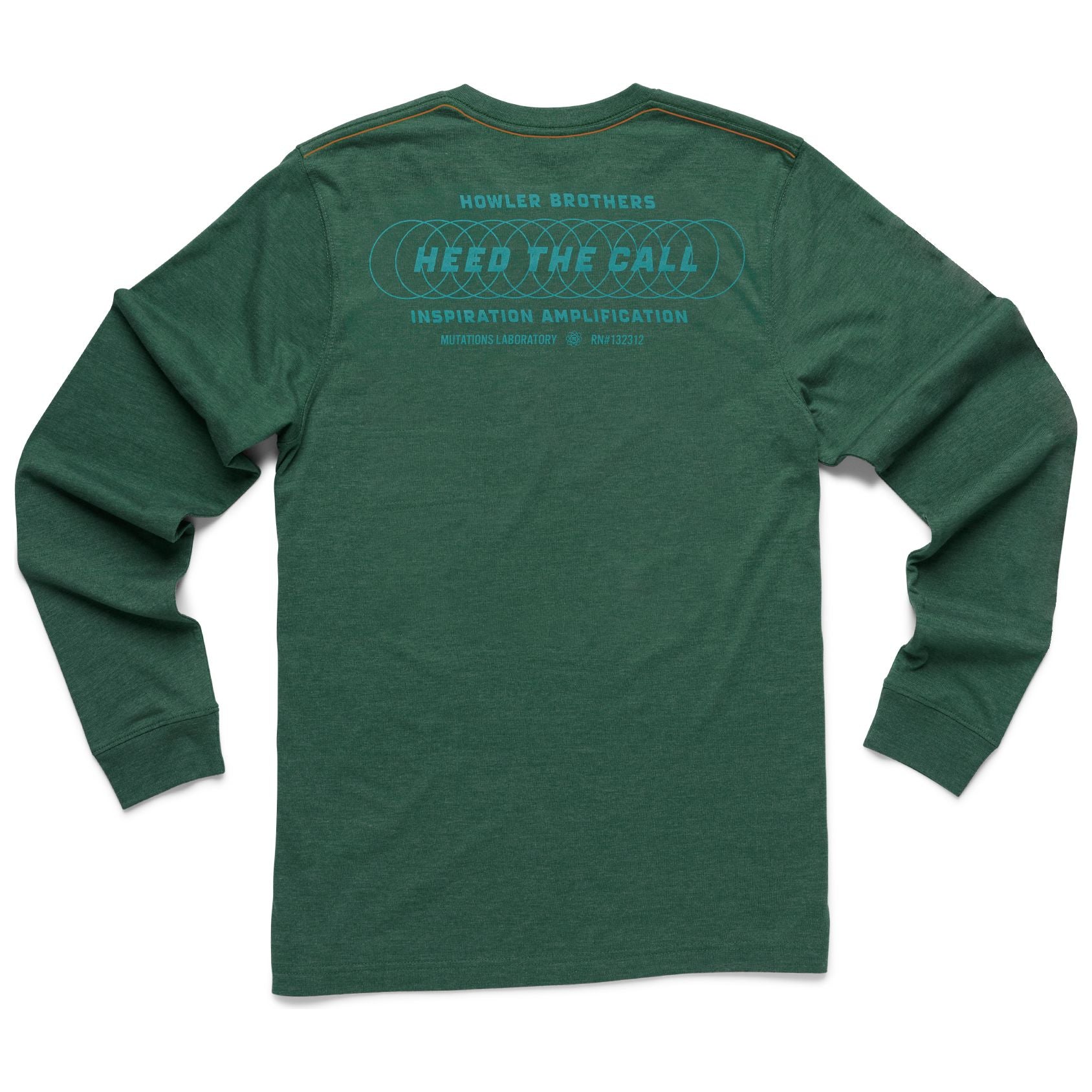 Howler Brothers Select Longsleeve T - Inspiration Amplification : Forest Green Image 01